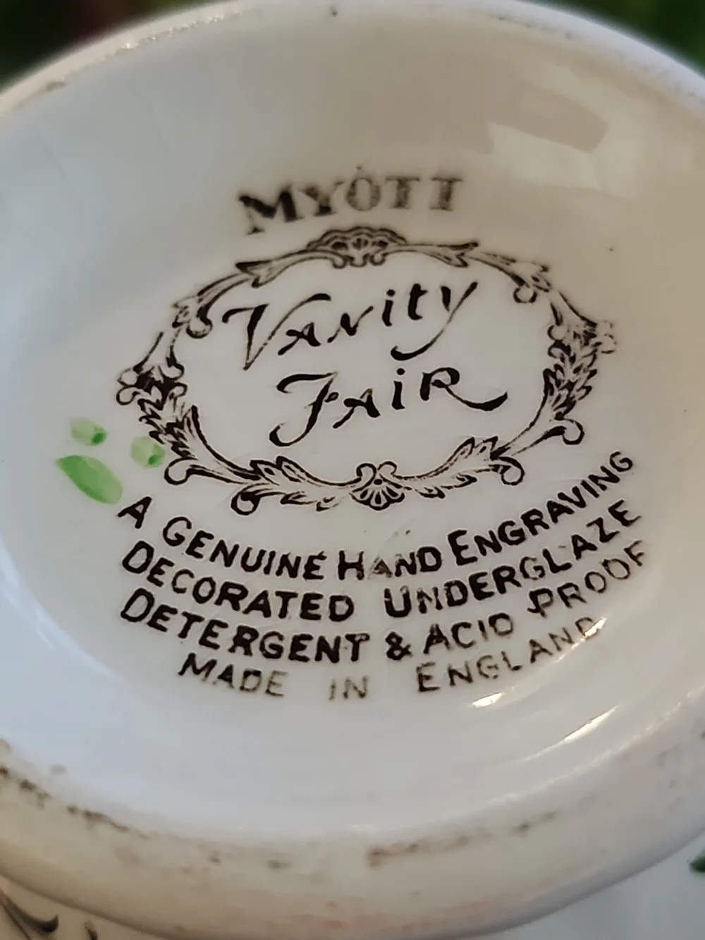 Vintage Vanity Fair White Floral Porcelain Creamer with Multicolor Accents